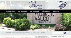 Desktop Screenshot of cityofwalcott.com