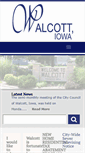 Mobile Screenshot of cityofwalcott.com