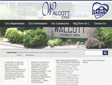 Tablet Screenshot of cityofwalcott.com